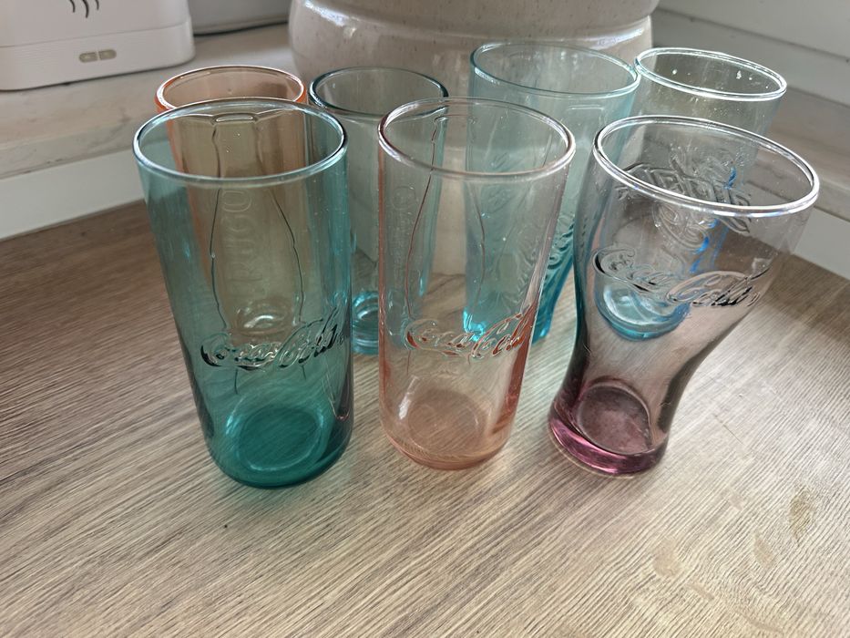 Zestaw szklanek coca cola szklanki kubki zestaw