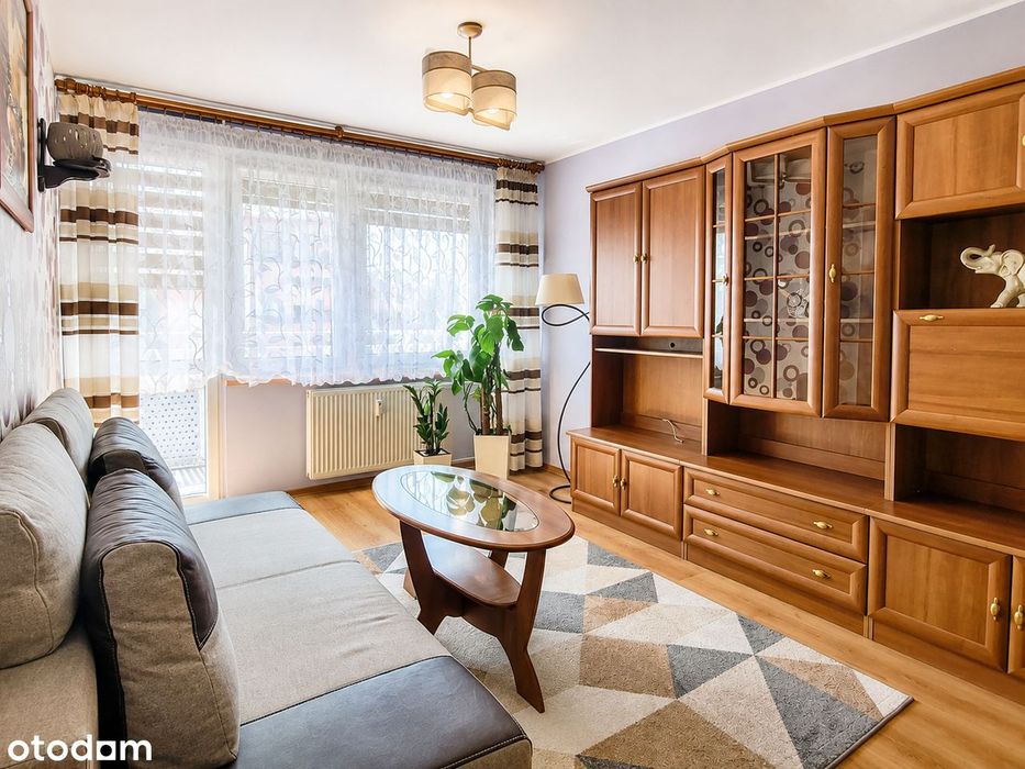 2 pokoje + ogromny balkon, 42,5 m², Piasty