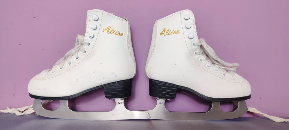 Ocieplane łyżwy figurowe dla dzieci - rozmiar 28 - 17,8 cm [#87]