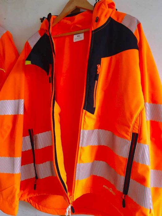 Kurtka softshell odblaskowa PORTWEST HI-VIS DX475 z kapturem Nowa