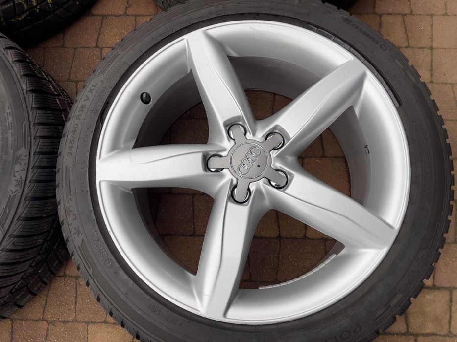 3651. Alufelgi 18" Audi A4 S4 B8 oryginalne 8J ET47 5x112 proste