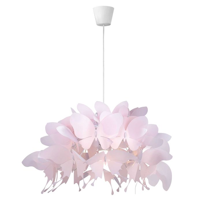 Lampa wisząca Light Prestige Farfalla różowa 1xE27 akrylowa