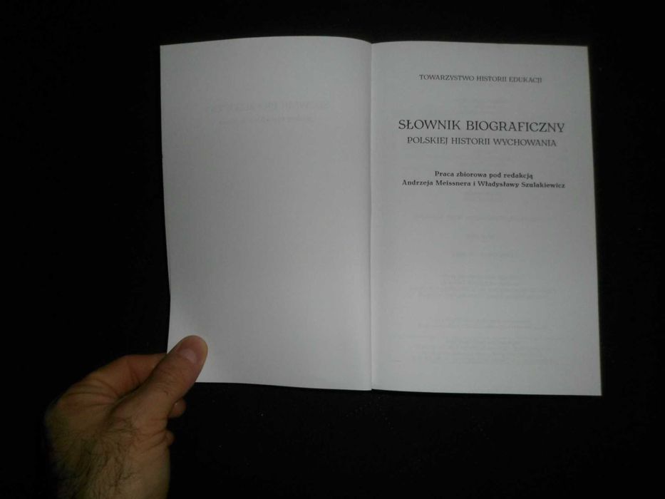 Słownik biograficzny polskiej historii wychowania