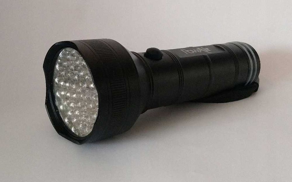 LATARKA UV LED taktyczna latarka szperacz tester banknotów bursztynu