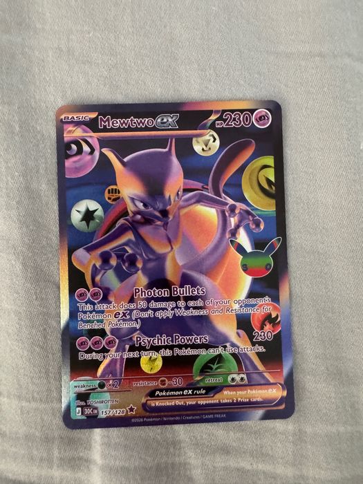 Karta Pokémon – 30th Celebration – 157/128 – Mewtwo EX