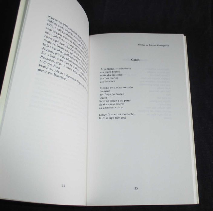 Livro Poetas de Língua Portuguesa Antologia 1997