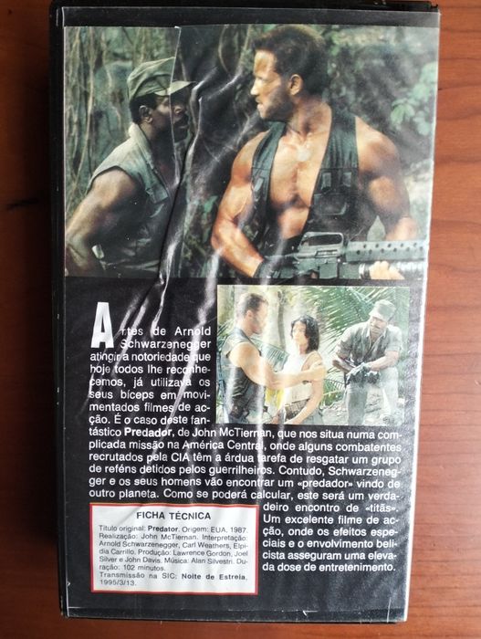 VHS Predador - Schwarzenegger