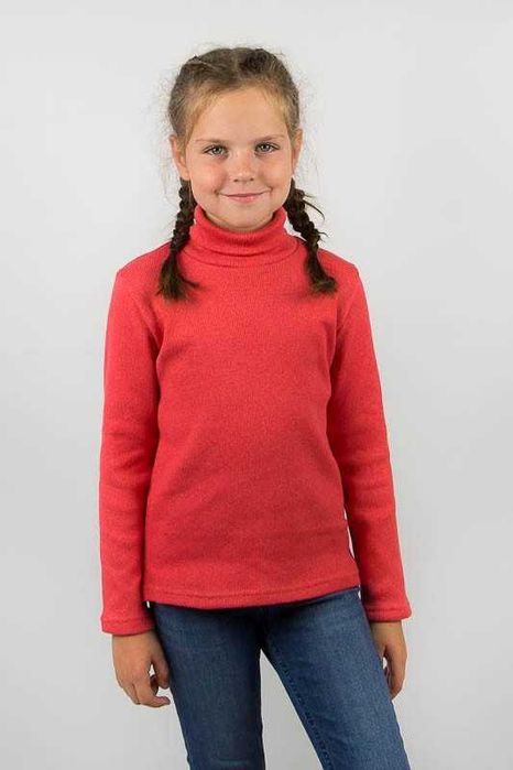 Водолазки рубчик однотонные с начесом р.92-134