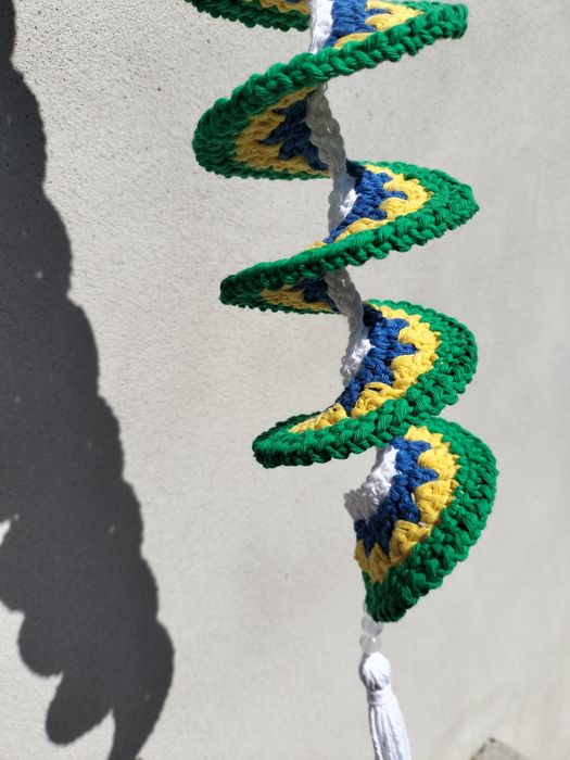 Catavento Brasil em crochê