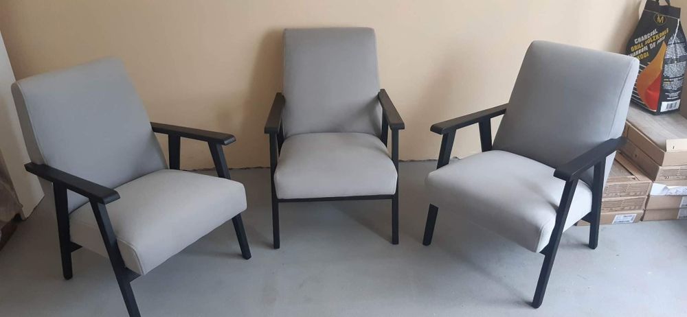 Fotel lisek PRL odnowiony