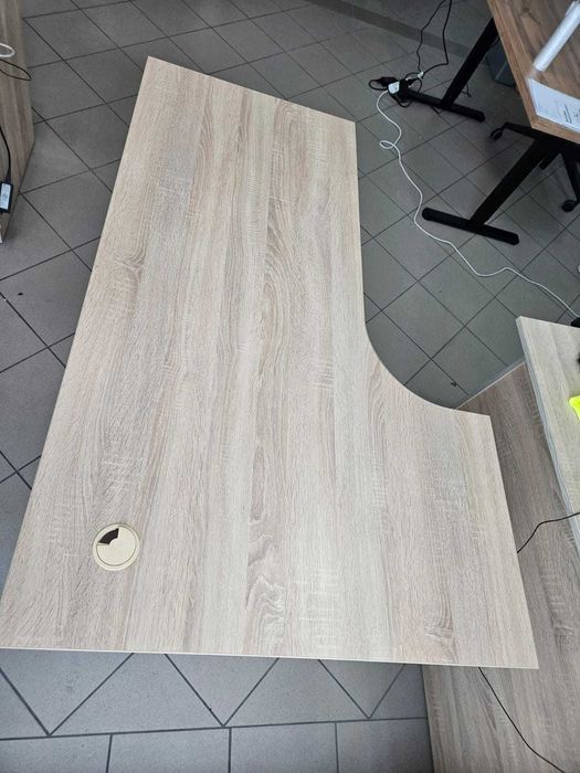 Biurko narożne dąb sonoma duże 90x140
