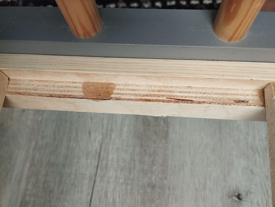Łóżeczko niemowlęce szare 120x60