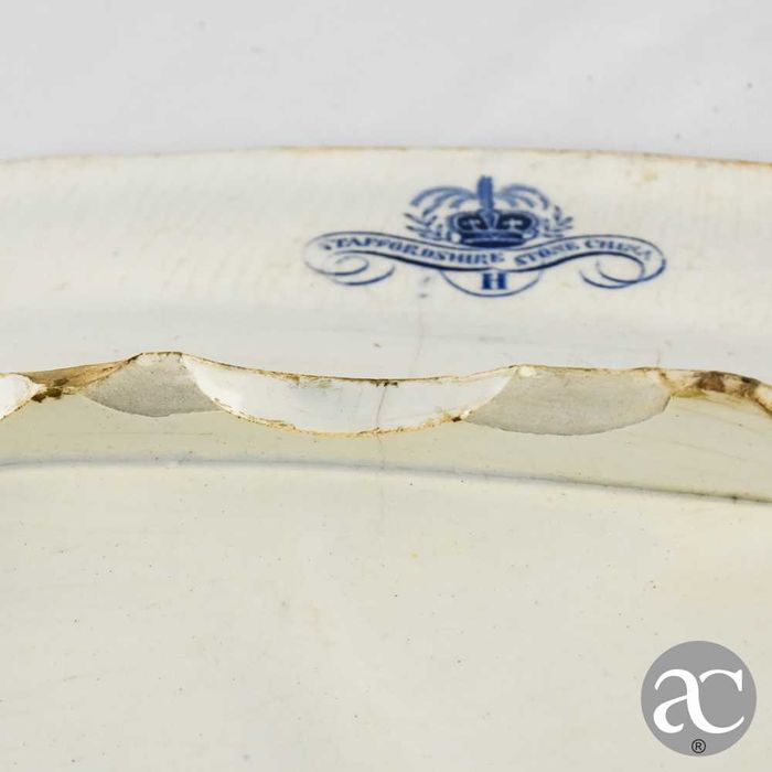 Travessa Peixeira em faiança inglesa Sttafordshire