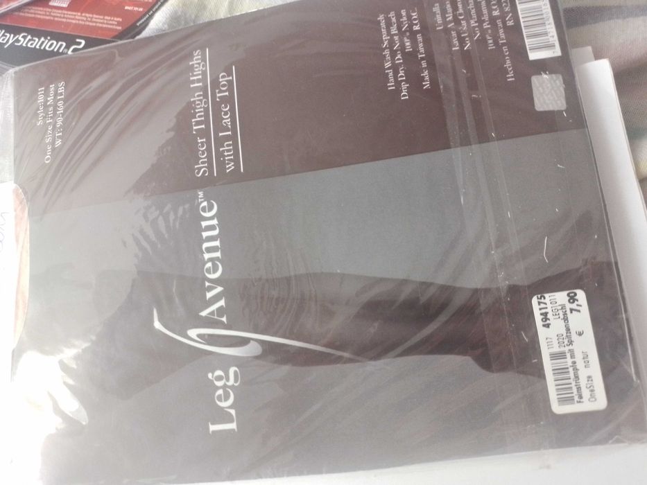 Leg Avenue 1011 sheer Thingh Highs with lace top