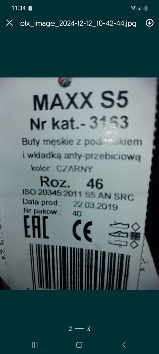 Sprzedam kalosze 46