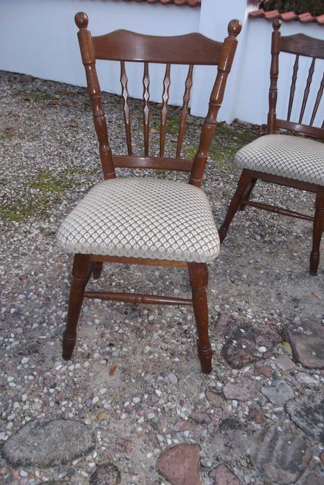 krzesła dębowe komplet rustikal krzesło