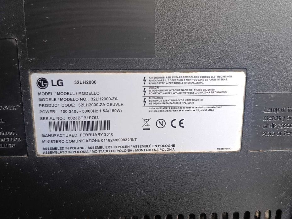TV LG Modelo 32LH2000