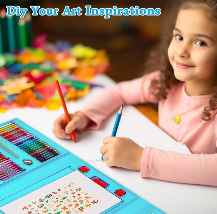 KINSPORY Zestaw artystyczny dla dzieci 290 sztuk