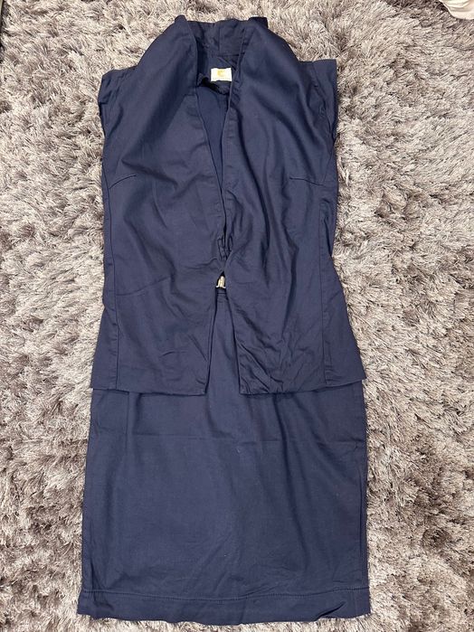 Костюм юбка +жилетка на девочку подростка из котона. Деловой, школьный