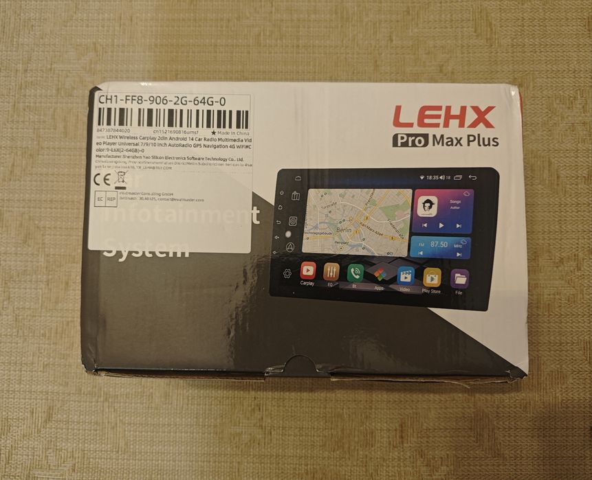 LEHX central multimedia automativo 2 din android 14