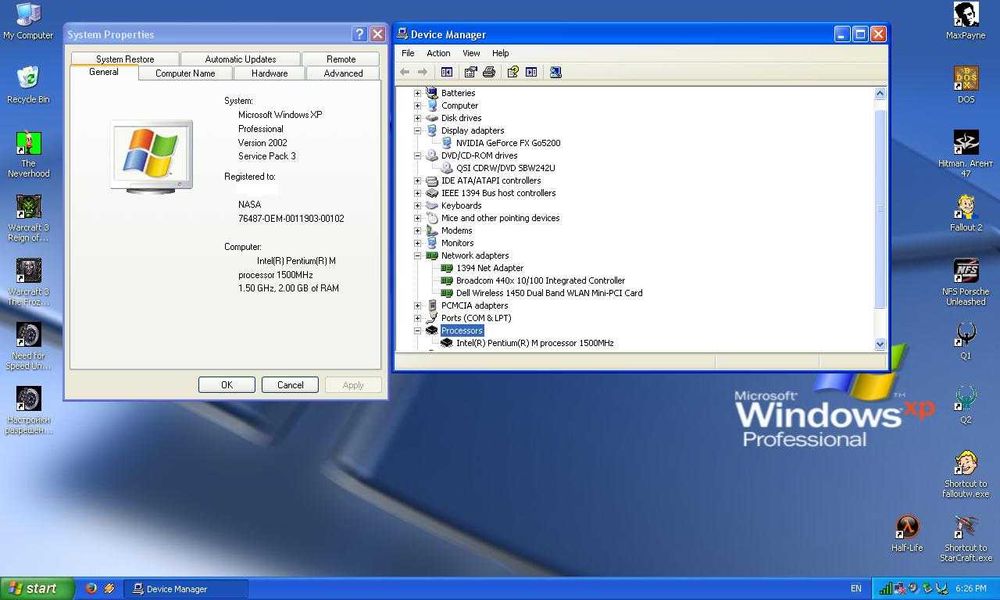 Машина часу ноутбук DELL Inspiron 8600 Pentium 4 Nvidia Geforce FX5200