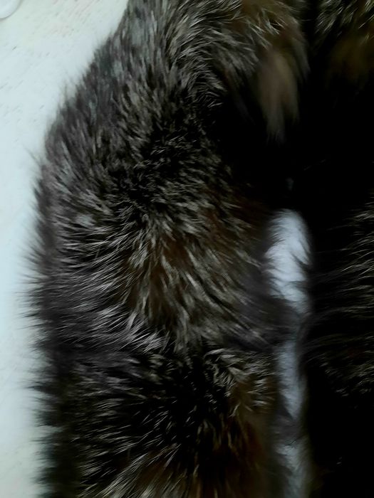 Воротник нат мех чернобурка