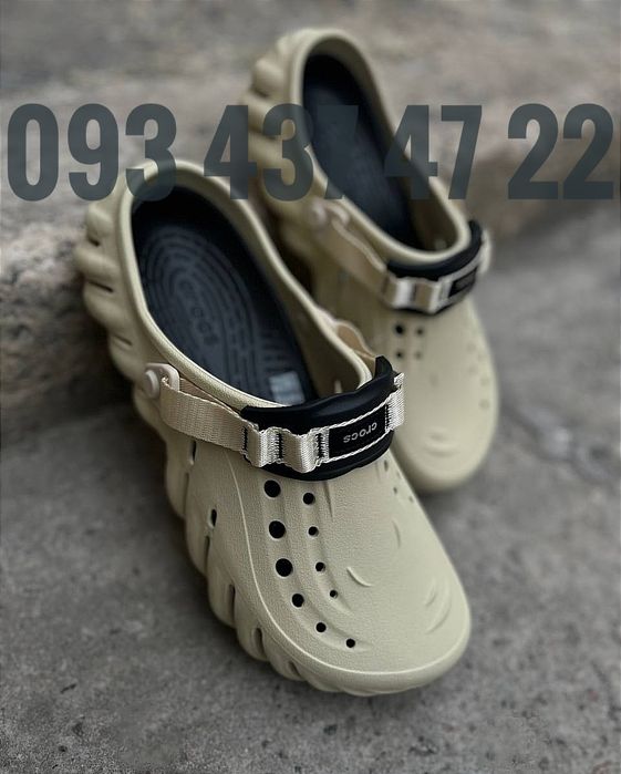 Чоловічі Крокси Сабо Crocs ECHO CLOG Realtree Bone/Black Новинка Crocs