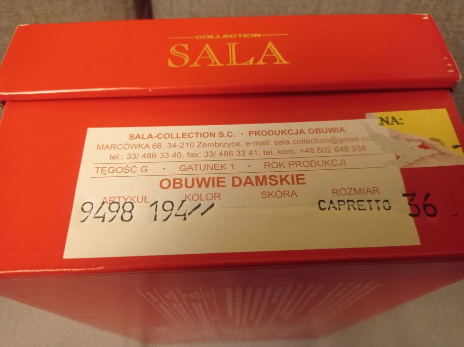 Pantofle, buty, szpilki Sala rozm.36