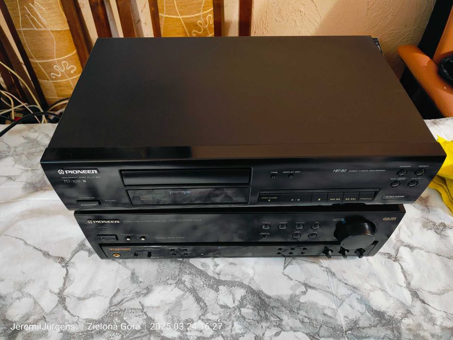 PIONEER 100% Sprawny Amplituner VSX-505RDS MKII + CD Odtwarzacz PD-106
