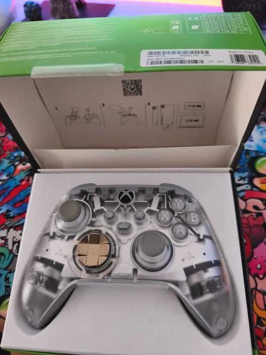 Gamepad Microsoft Xbox Ghost Cipher Edição Especial - Transparente