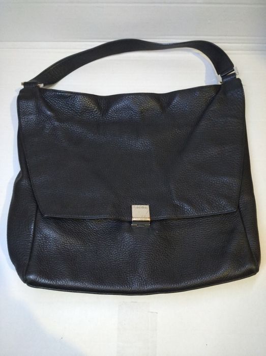 Calvin Klein шкіряна сумка шопер