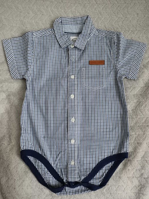 Koszula body koszulowe 86 cool club, smyk, krótki rękaw