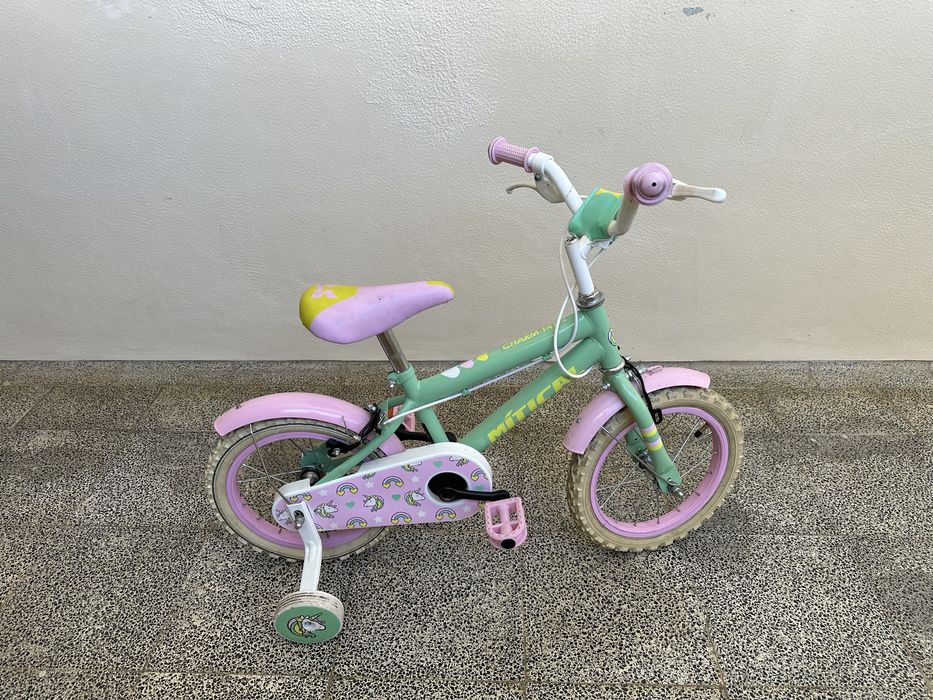 Bicicleta criança 14” com rodinhas