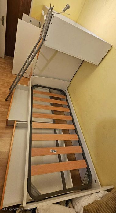 Mobília de Quarto de Criança com Duas Camas como Nova