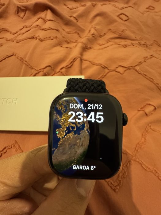 Apple Watch Series 10 GPS 46mm Alumínio Preto Brilhante