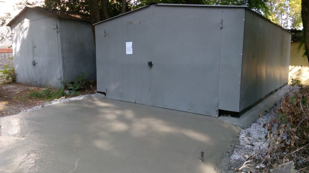 Металлический гараж разборной