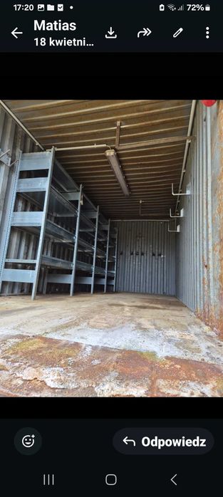 Kontener hakowy kryty