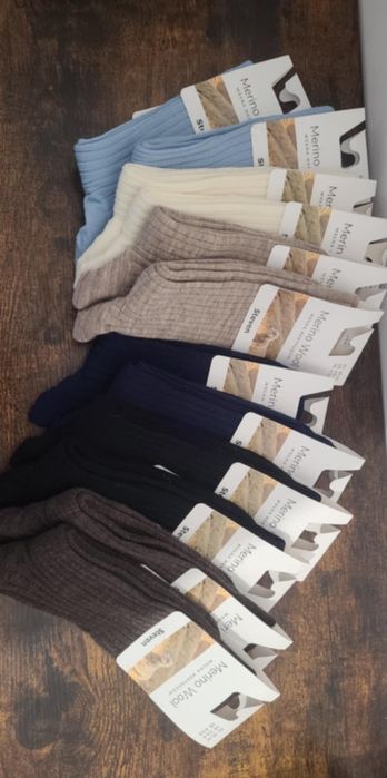 Zestaw 3 par skarpetek merino