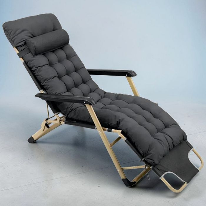 ПОСИЛЕНИЙ шезлонг 150 кг! З матрасом