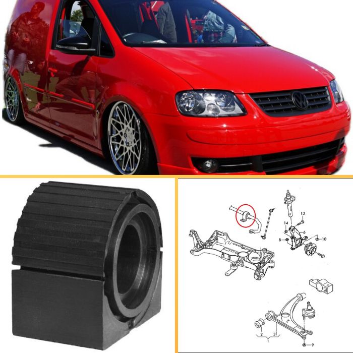 Стойка/Втулки стабилизатора усиленная VW Caddy с ГАРАНТИЕЙ