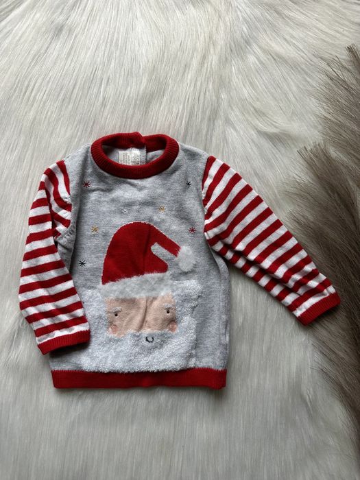 Sweterek świąteczny 68 Mamas&Papas Boże Narodzenie
