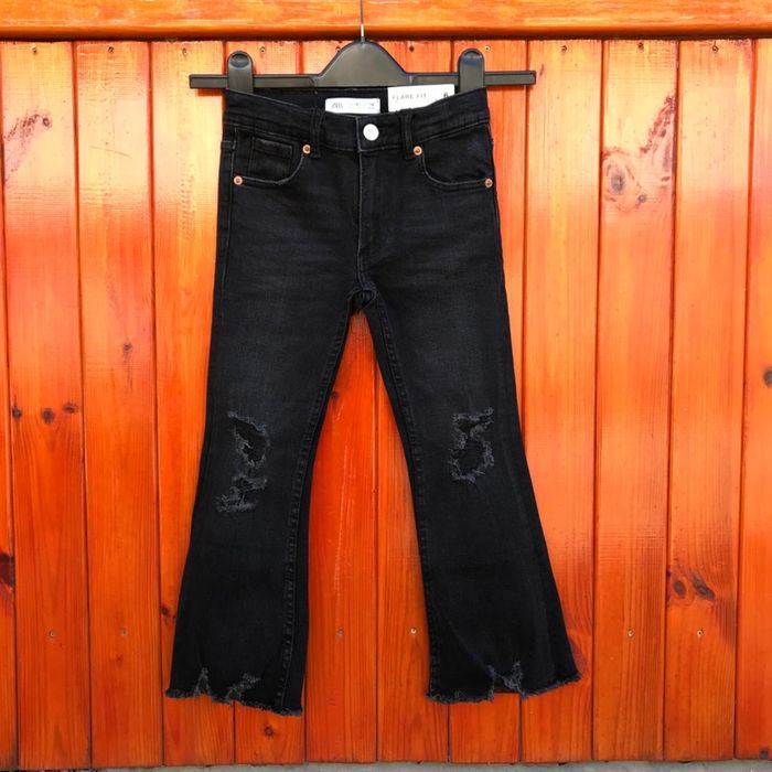 Джинси палаццо, штани широкі, лосини кльош зара Zara 122,134