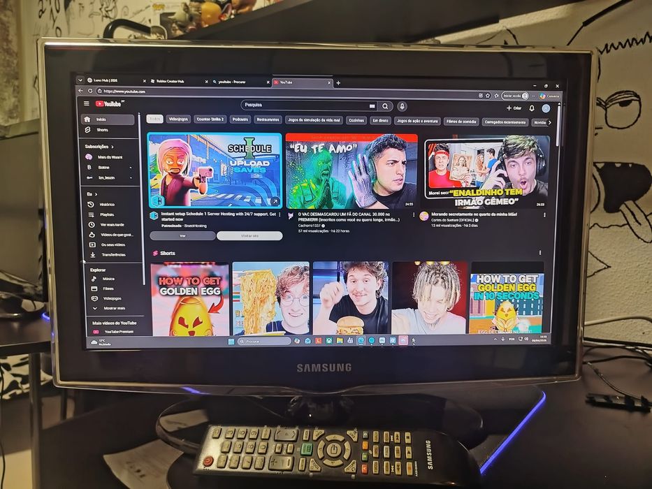 Monitor/TV Samsung 22polegadas excelente imagem com comando