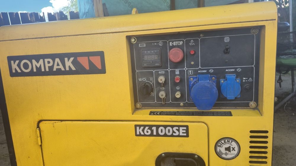 Генератр KOMPAK K6100SE з вихідною потужністю 5/5 кВт