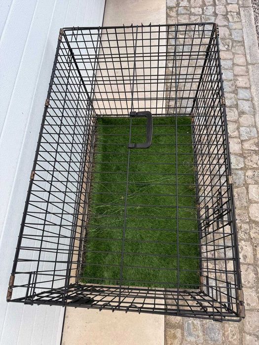 Jaula para cães metálica dobrável Ibáñez  – 2 portas – 109 × 71 × 79 cm