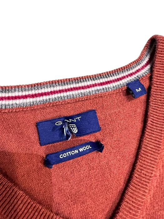 Мужской шерстяной кардиган свитер пуловер Gant гант чоловічий светр