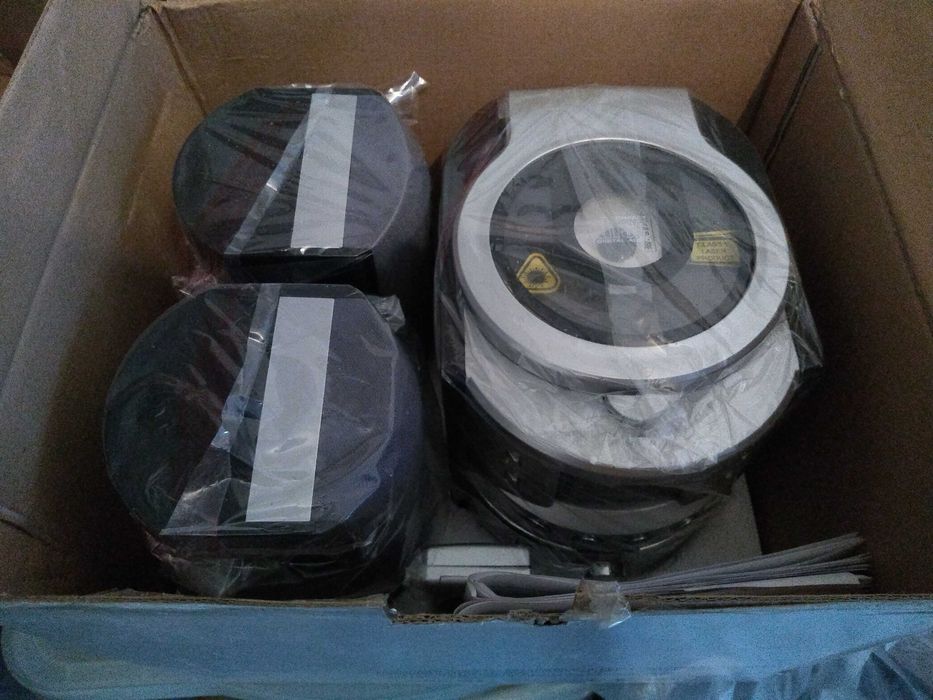 Mini sistema CD áudio vintage, NOVO!