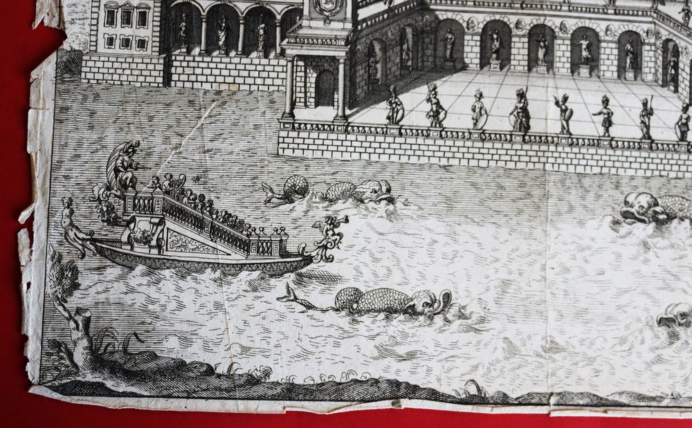 Gravura alegórica casamento de Vittorio Amadeo II Rei da Sardenha 1684