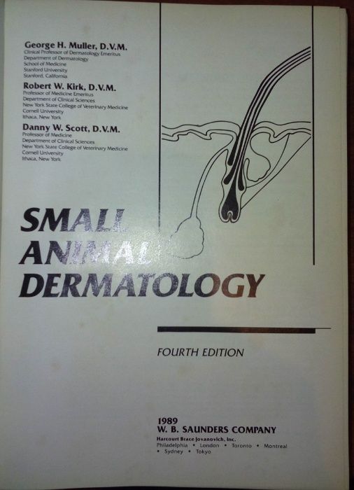 VETERINÁRIA - Small Animal Dermatology 4th Ed. - Muller, Kirk & Scott