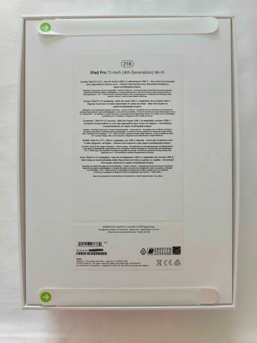 Apple iPad Pro 11" Brand New Sealed (M2 / 2TB)64730089724673121